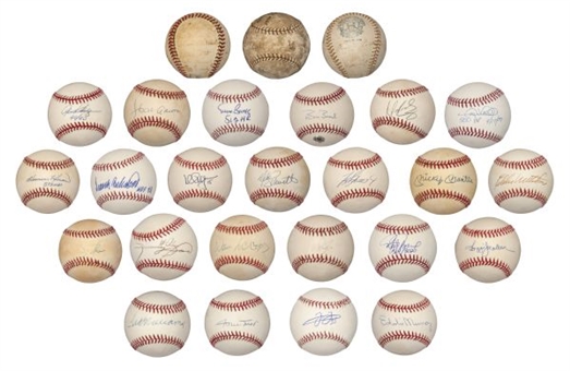  500 Home Run Club Members Complete Signed Baseball Collection (26 Balls)